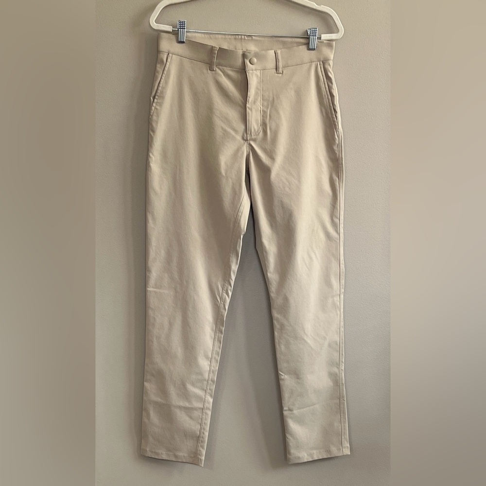 Outdoor Voices Tech Twill Birdie Lightweight Pant tan size medium
